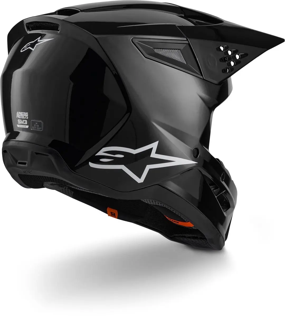 Alpinestars S-M3 Crosshelm - Zwart - afbeelding 6 van 6