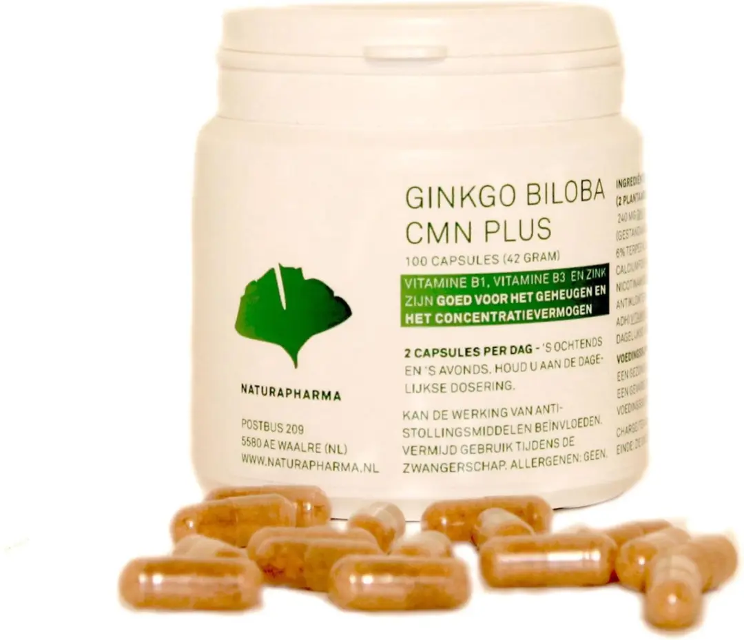 Naturapharma Ginkgo Biloba V-capsules 100 Stuks - 100mg