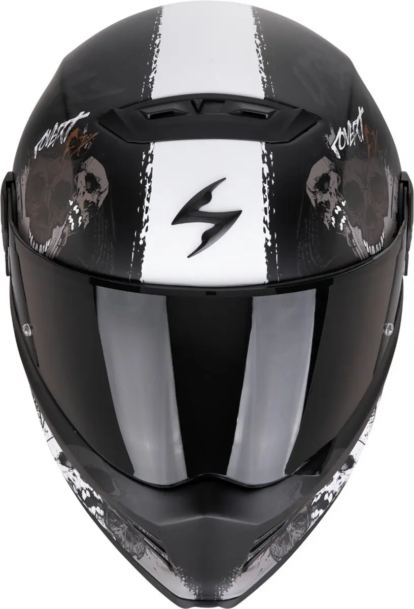 Scorpion Covert FX Skullz Integraalhelm - L - Zwart/Grijs/Oranje - afbeelding 3 van 3