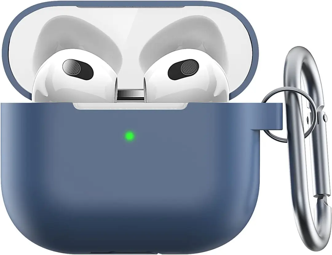 Keybudz Elevate beschermhoes met karabijnhaak geschikt voor Apple AirPods 3, etu