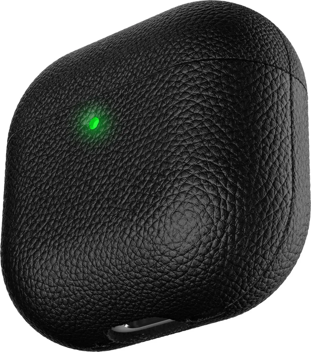 KeyBudz Artisan Lederen Hoesje AirPods 4/5 AP4_S3_BLK