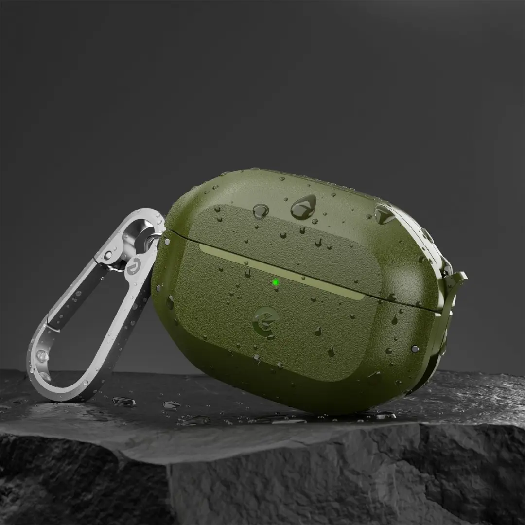 KeyBudz Element APP3_S7_FGN Hoesje AirPods Pro 3 - Groen - afbeelding 5 van 6
