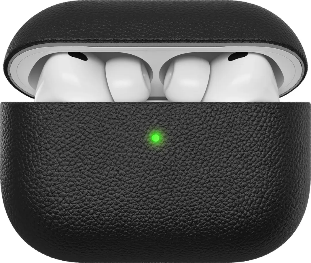 KeyBudz Artisan Lederen Hoesje AirPods Pro 3 - Zwart - afbeelding 4 van 6
