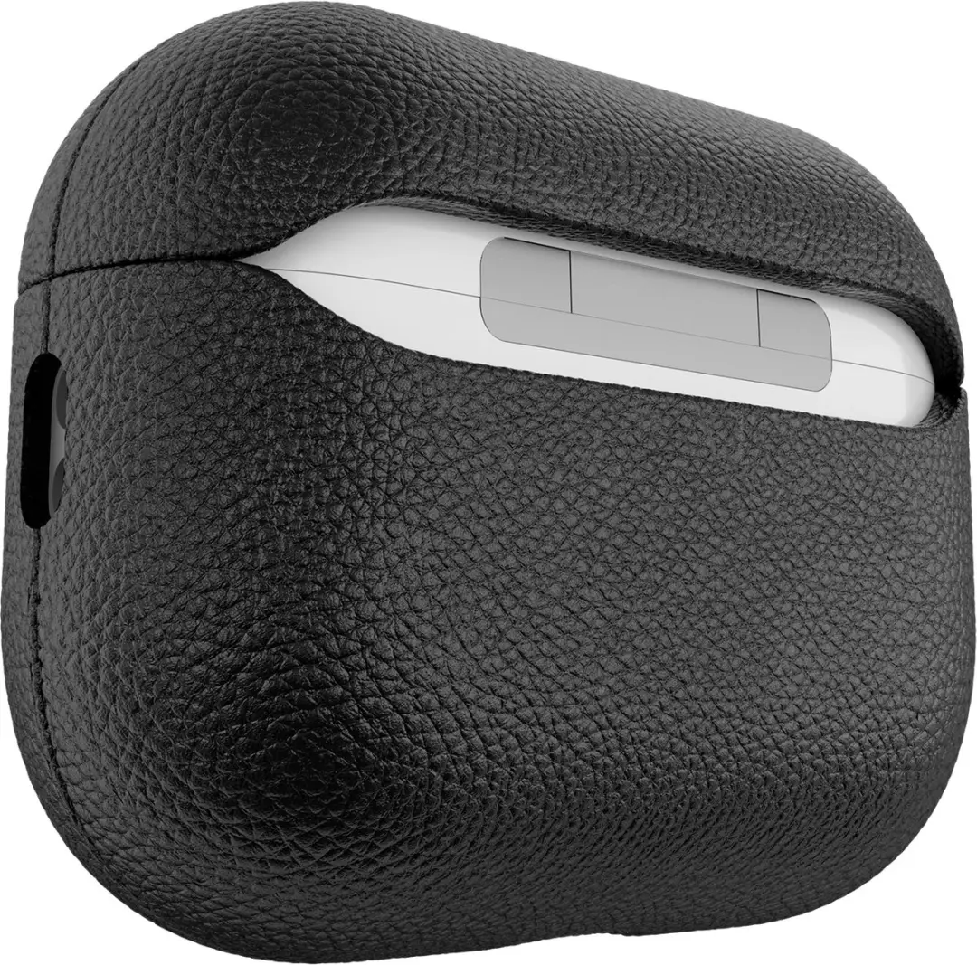 KeyBudz Artisan Lederen Hoesje AirPods Pro 3 - Zwart - afbeelding 6 van 6