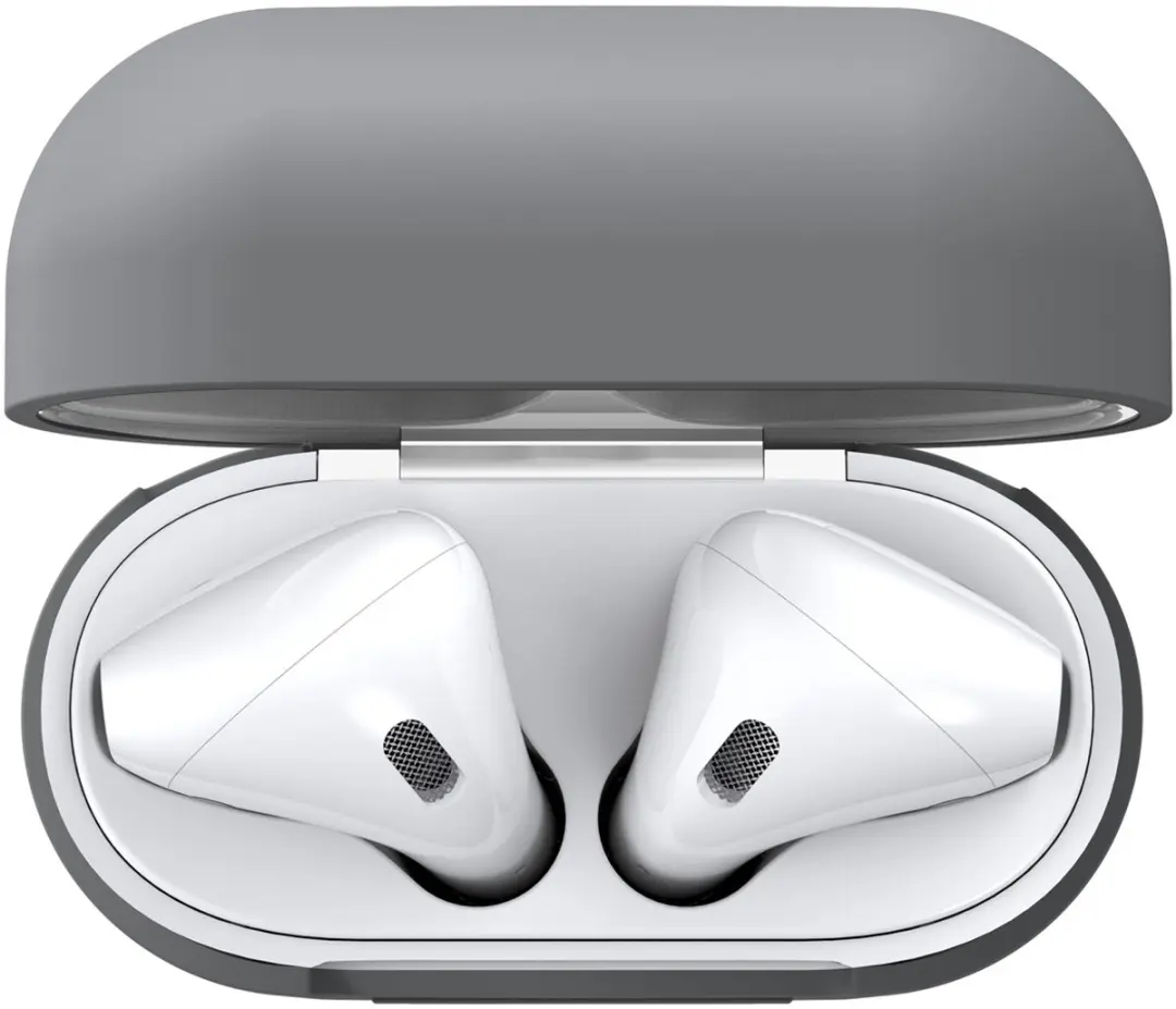 KeyBudz Elevate Silicone Case Apple AirPods Pro 2 - KEY05749 - Lichtgrijs - afbeelding 4 van 6