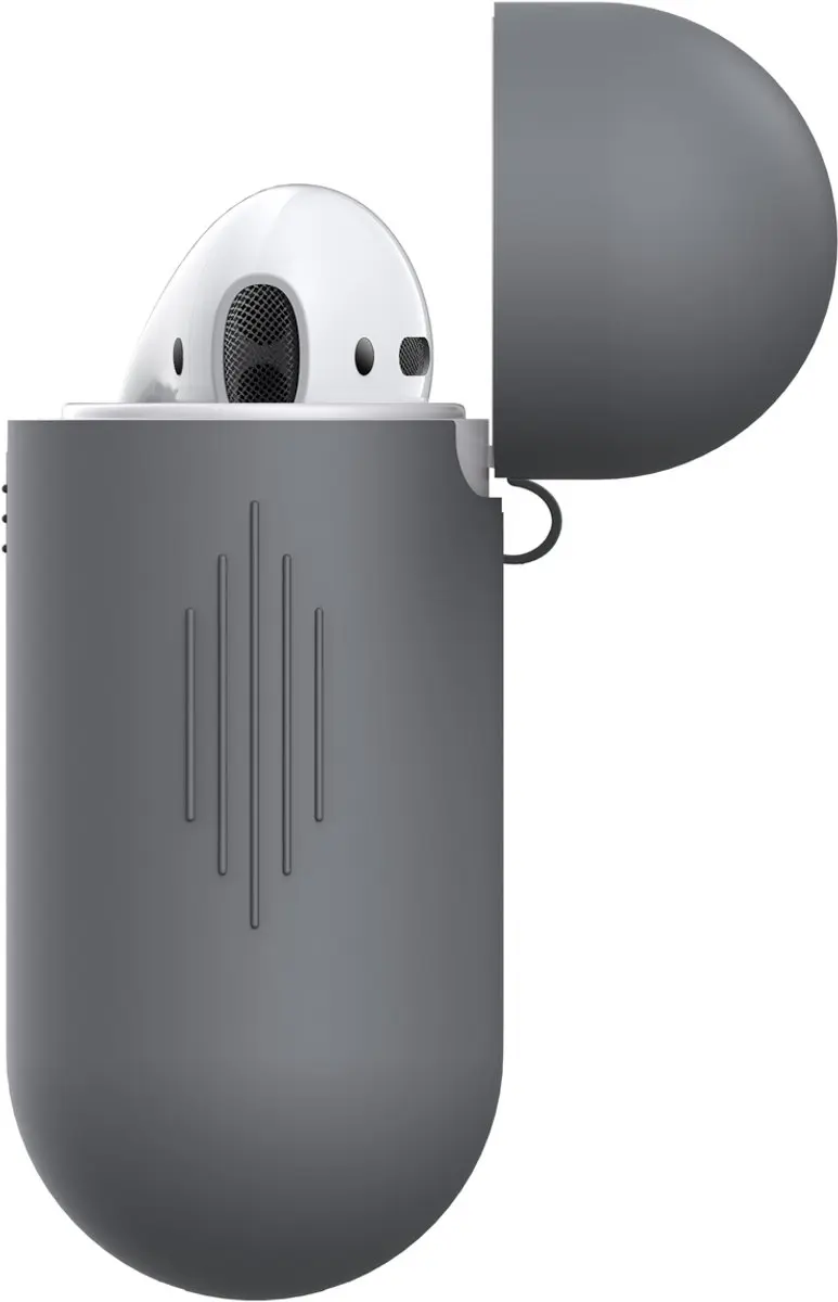 KeyBudz Elevate Silicone Case Apple AirPods Pro 2 - KEY05749 - Lichtgrijs - afbeelding 2 van 6