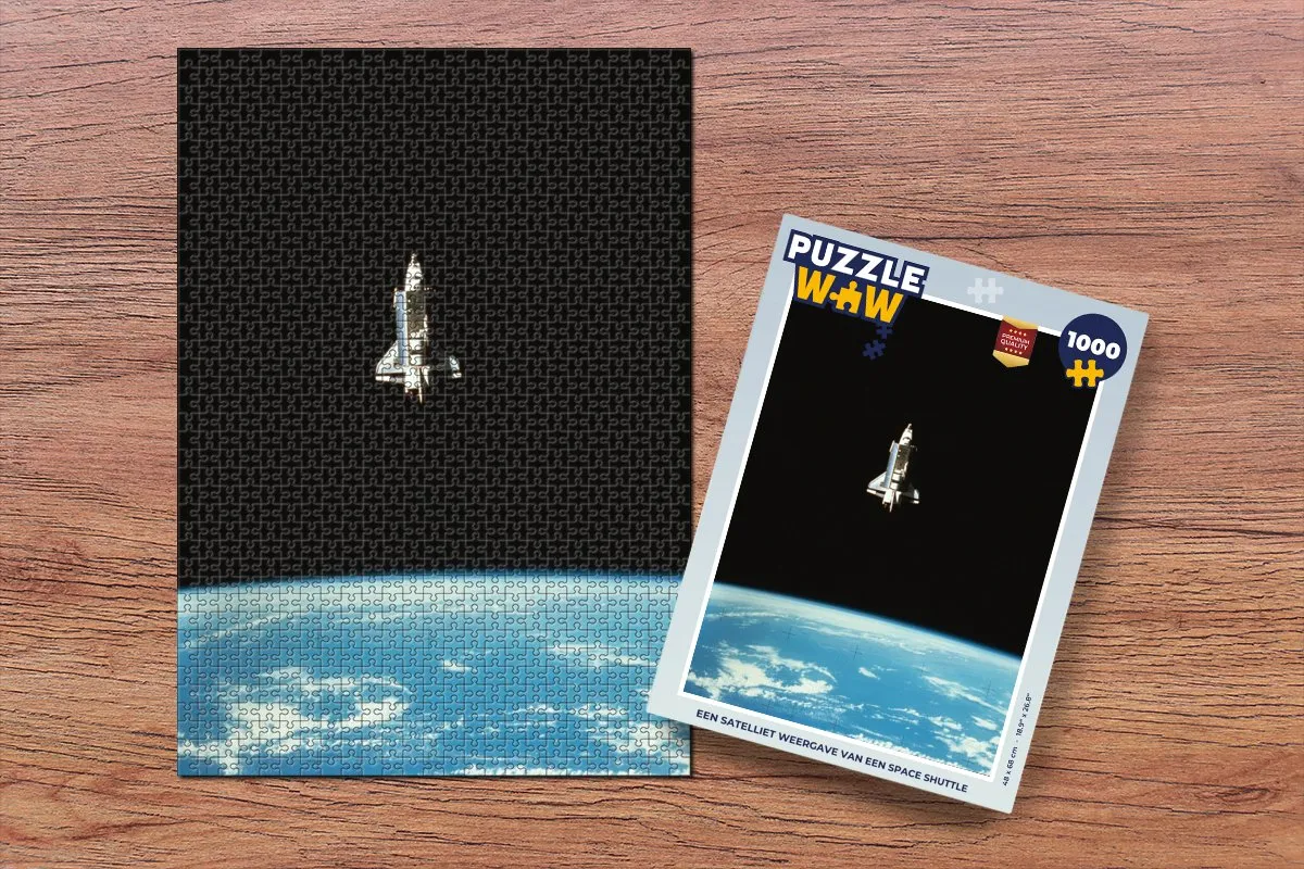 PuzzleWow Space Shuttle Legpuzzel 1000 Stuks - Multicolor