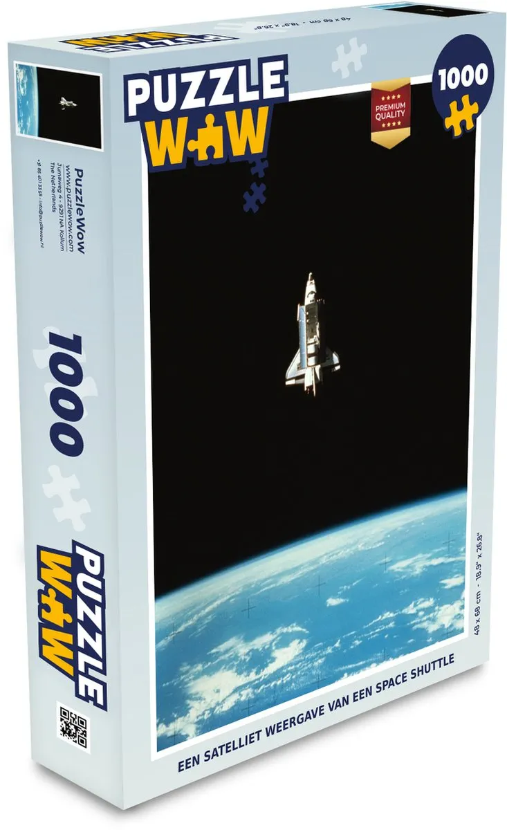 PuzzleWow Space Shuttle Legpuzzel 1000 Stuks - Multicolor