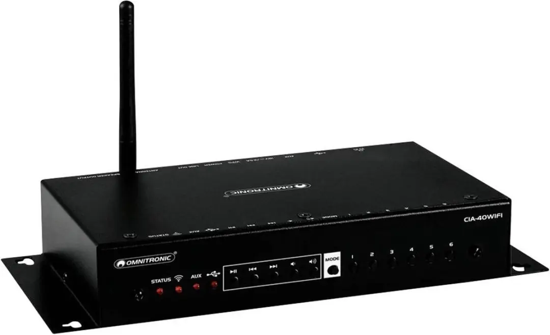 Omnitronic CIA-40WIFI 2.0 Stereoversterker 2x25W