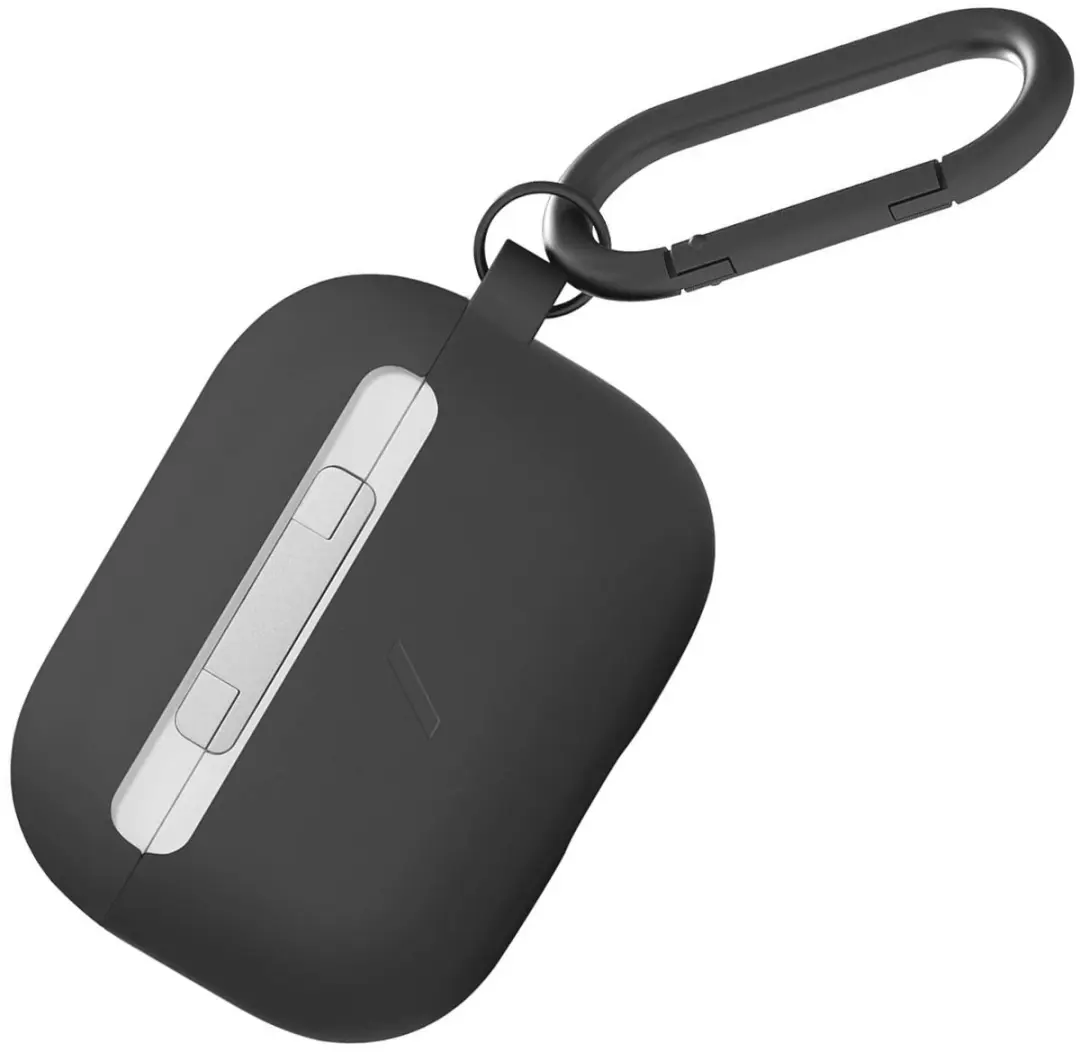 Native Union Roam Hoesje AirPods Pro 2 - Siliconen met metalen bevestiging - Zwart