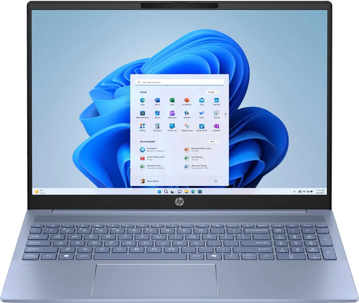 HP Pavilion 16-af0038nd Laptop 16" 2K