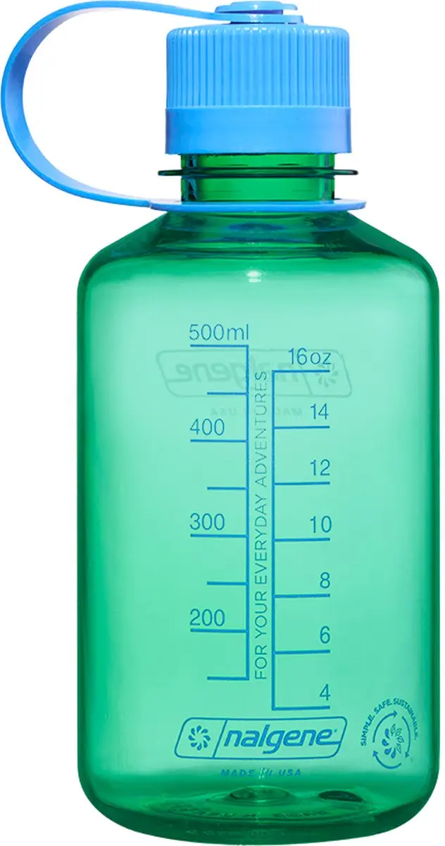 Nalgene Narrow-Mouth N2021-1716 Drinkfles 500ml - Pastel Green - afbeelding 2 van 3