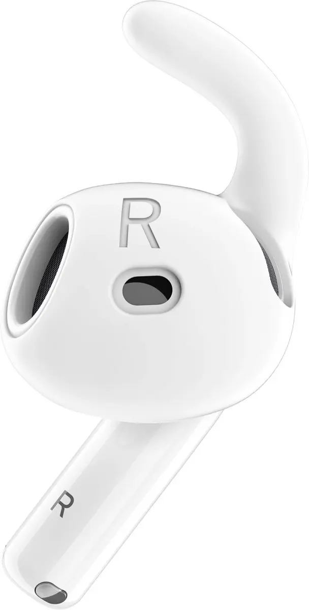 KeyBudz EarBuddyz Oorhaken AirPods 4/5 - Wit - afbeelding 5 van 6