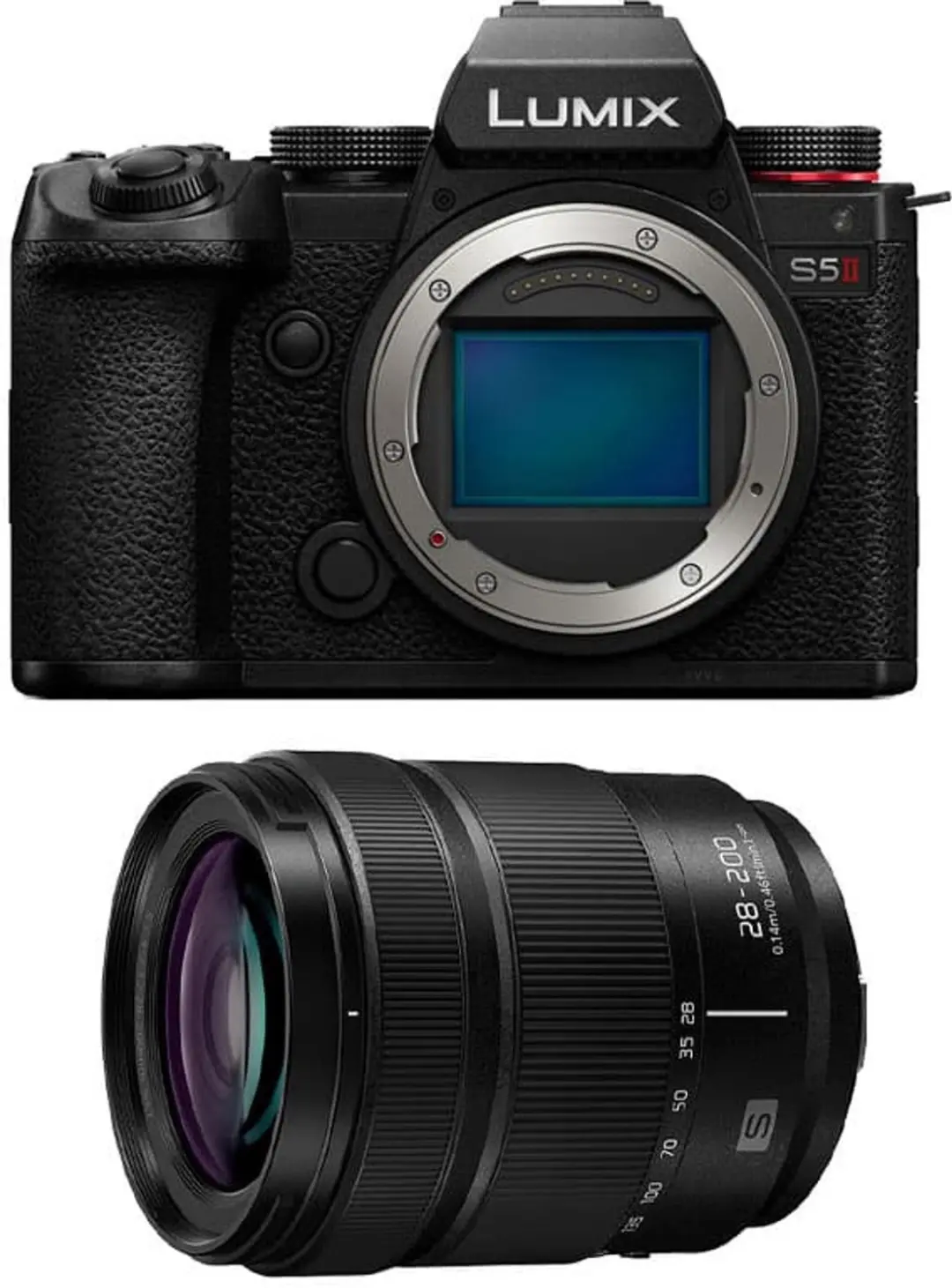 PANASONIC Lumix S5 MARK II Hybridkamera + 28-200 mm f/4.0-7.1 mm Objektiv