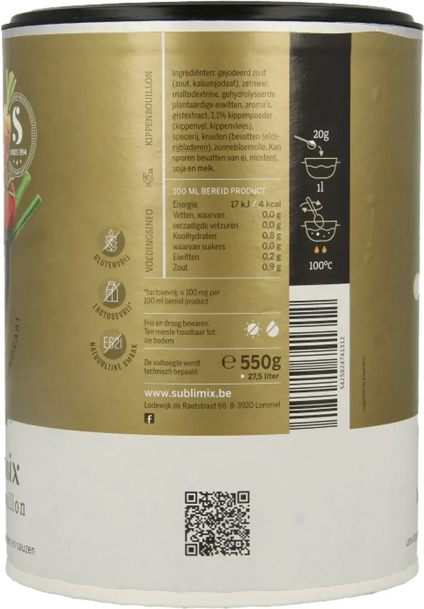 Sublimix Kippenbouillon Poeder 500g - afbeelding 3 van 4