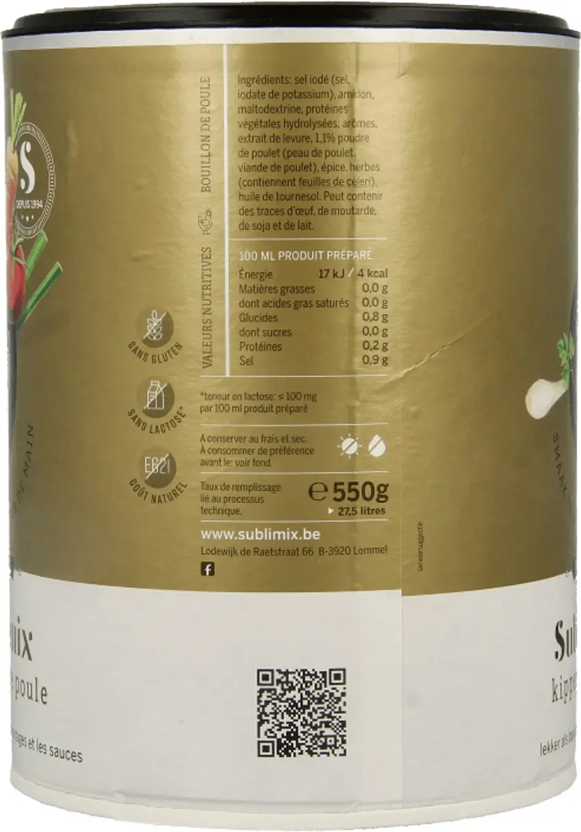 Sublimix Kippenbouillon Poeder 500g - afbeelding 2 van 4
