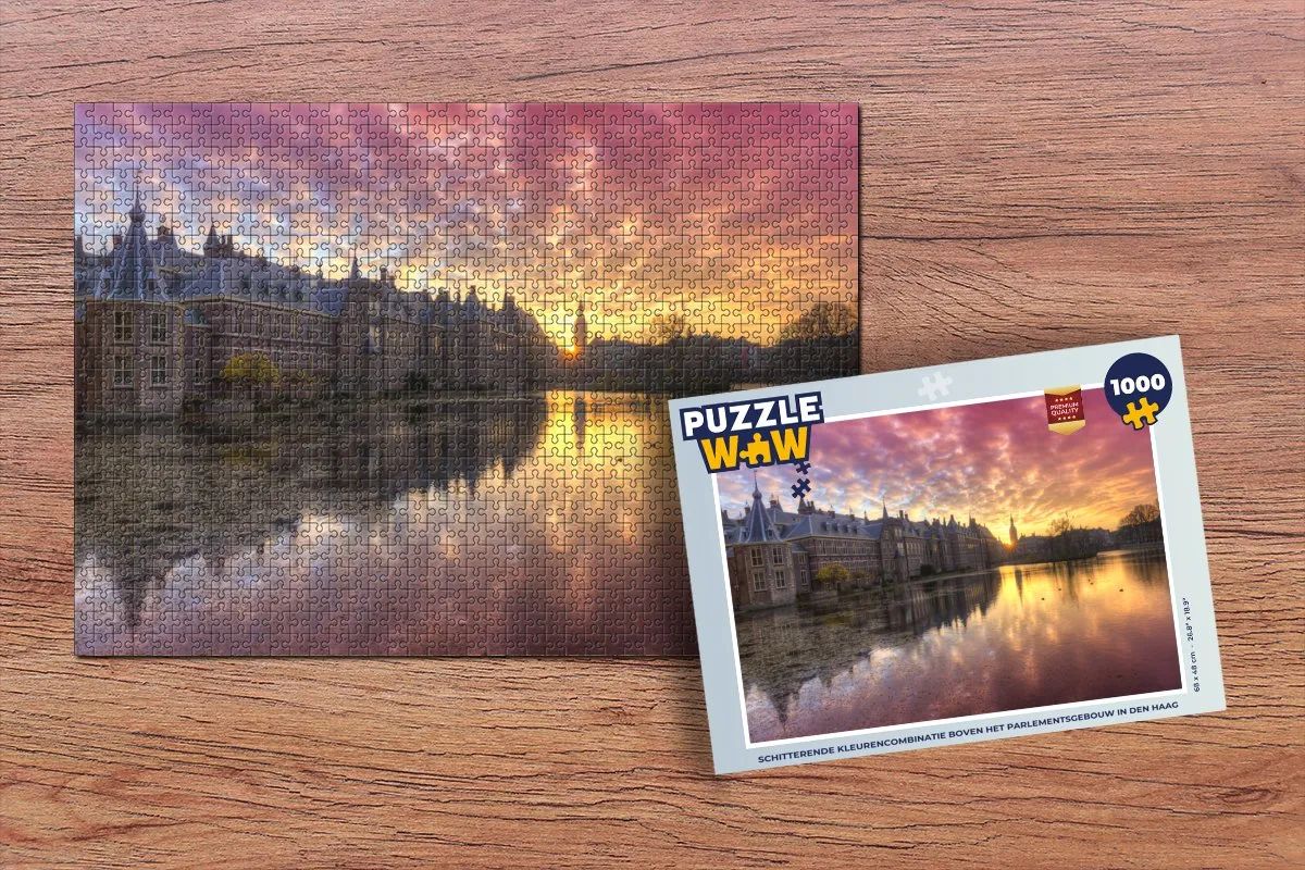 PuzzleWow Torentje Legpuzzel 1000 Stuks - Multicolor