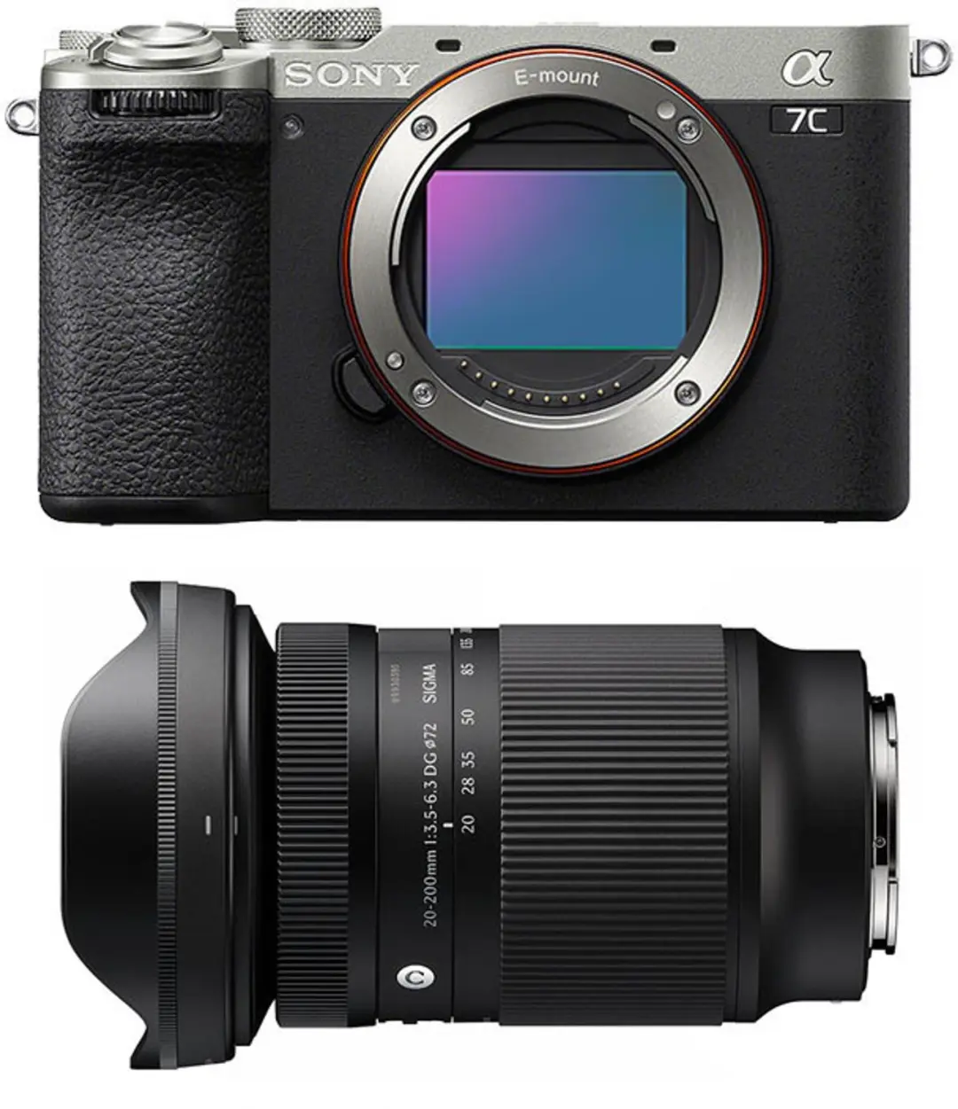 SONY Alpha 7C II Silber + SIGMA 20-200mm f/3.5-6.3 Contemporary Objektiv
