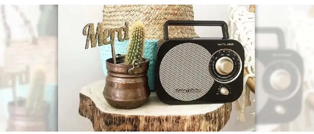 Muse M-055RB Draagbare Vintage Radio - Zwart - afbeelding 5 van 6