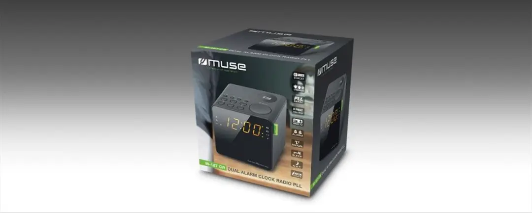 Muse M-187CR Digitale Wekkerradio - Zwart - afbeelding 3 van 4