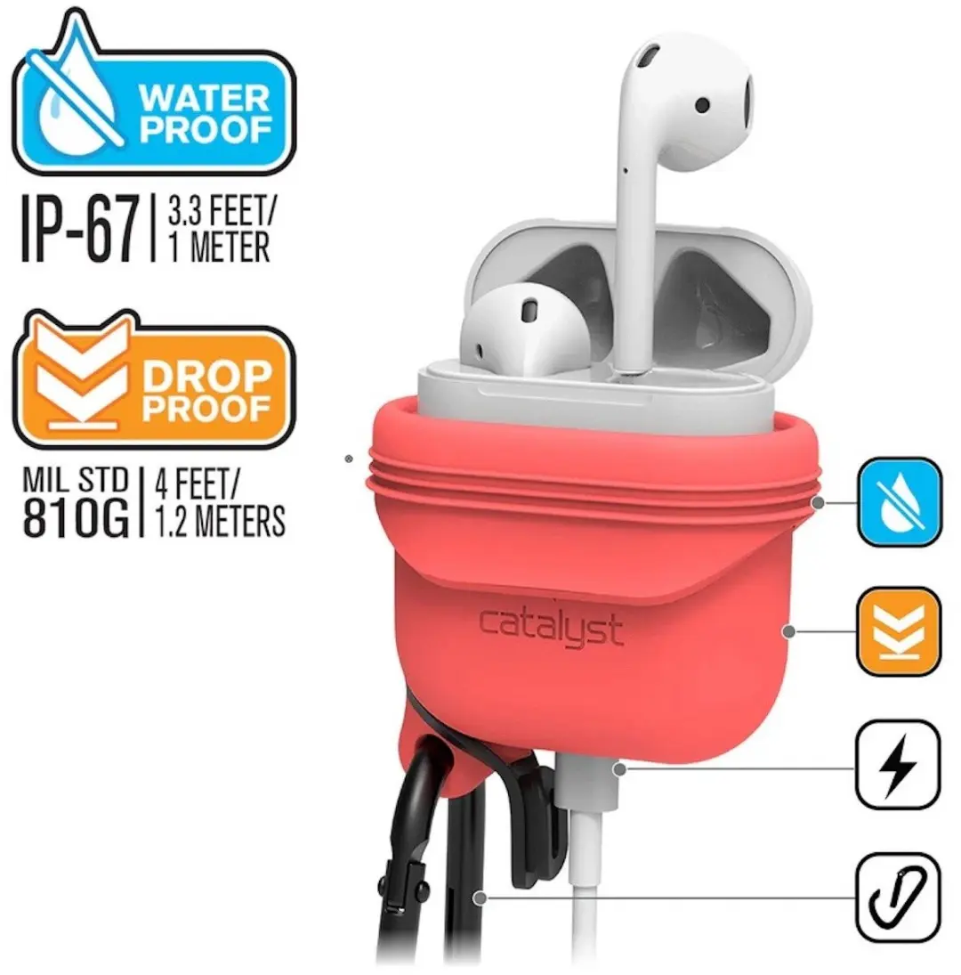 Catalyst Waterproof Case Apple AirPods Pink - CATAPDCOR - afbeelding 4 van 6