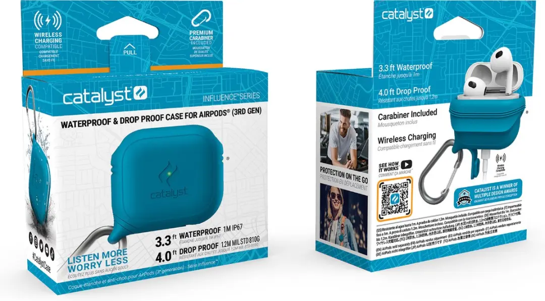 Catalyst Influence Case Apple AirPods 3e Gen - Blauw - afbeelding 3 van 6
