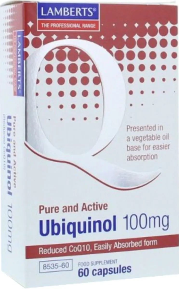 Lamberts Co-Enzym Q10 100mg Ubiquinol 60 Capsules