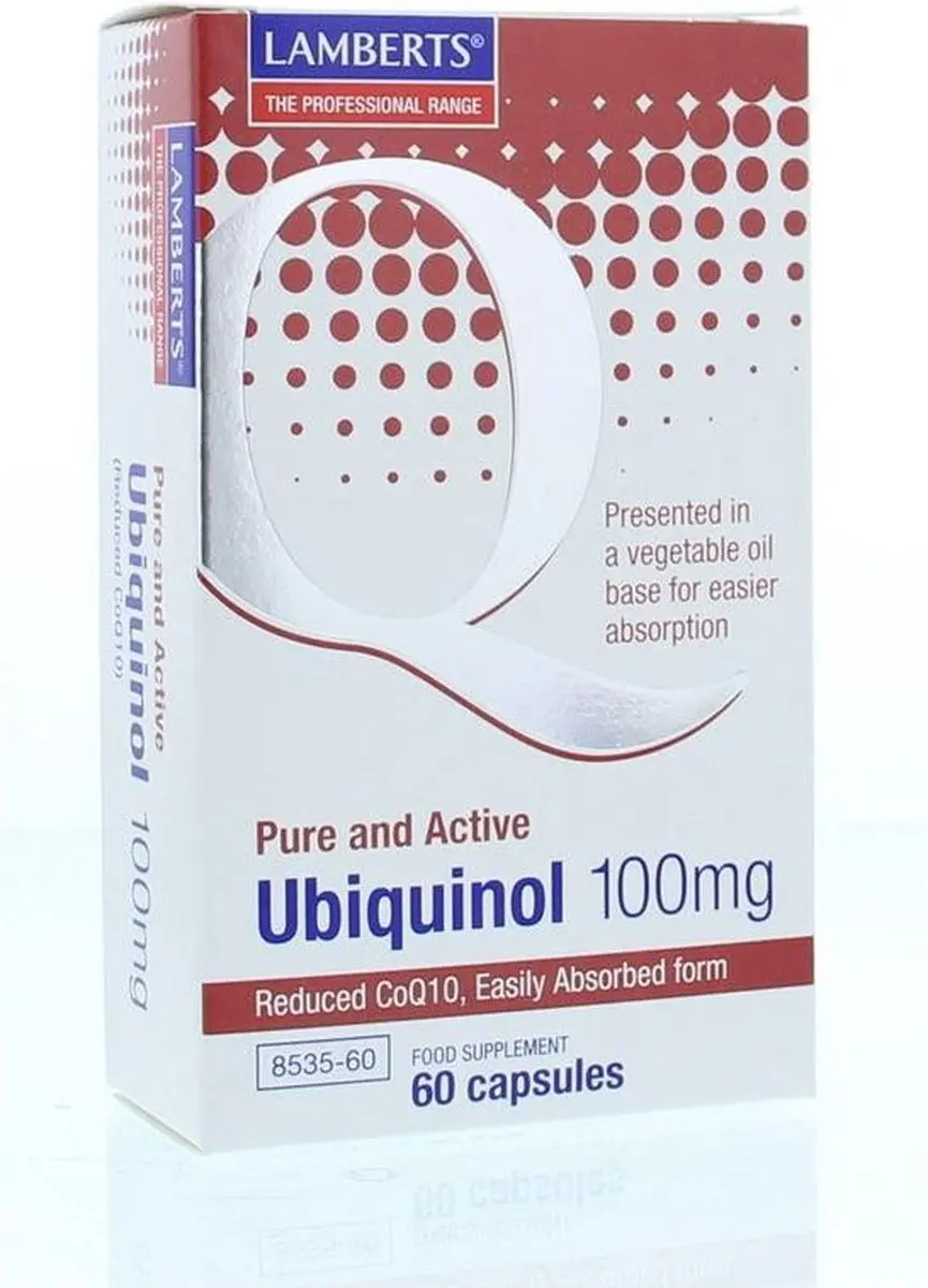 Lamberts Co-Enzym Q10 100mg Ubiquinol 60 Capsules - afbeelding 5 van 6
