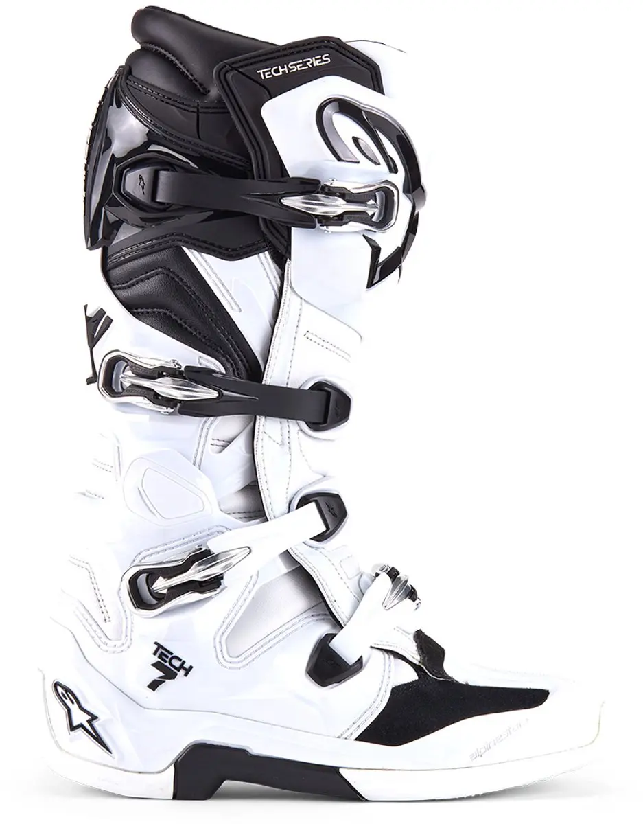 Alpinestars Tech 7 MX Laarzen 43 - Wit/Zwart - afbeelding 2 van 6
