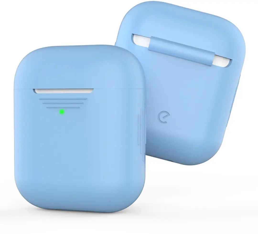 KeyBudz Elevate Silicone Case Apple AirPods 1/2 - KEY05794 - Lichtblauw - afbeelding 3 van 6
