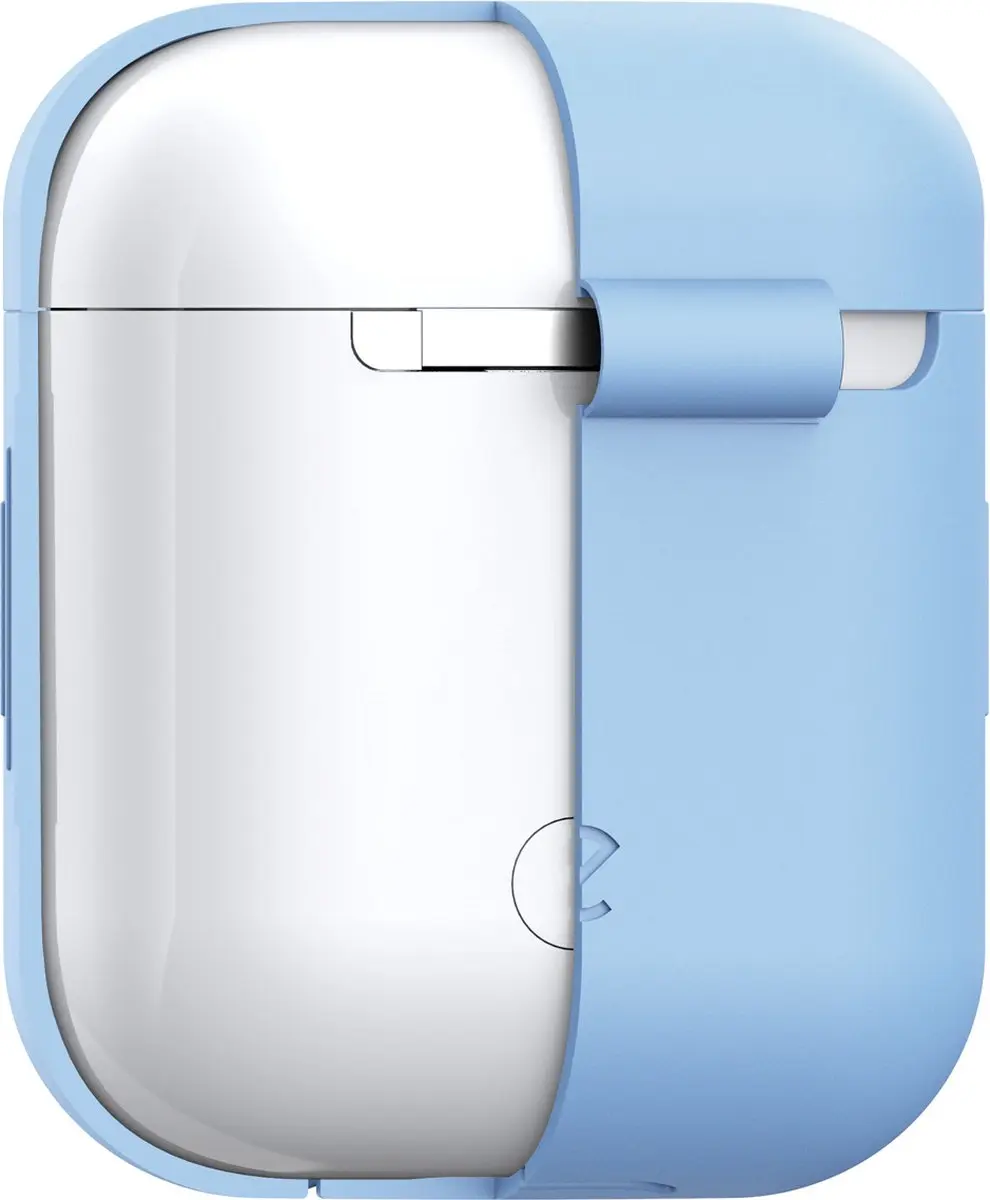 KeyBudz Elevate Silicone Case Apple AirPods 1/2 - KEY05794 - Lichtblauw - afbeelding 6 van 6