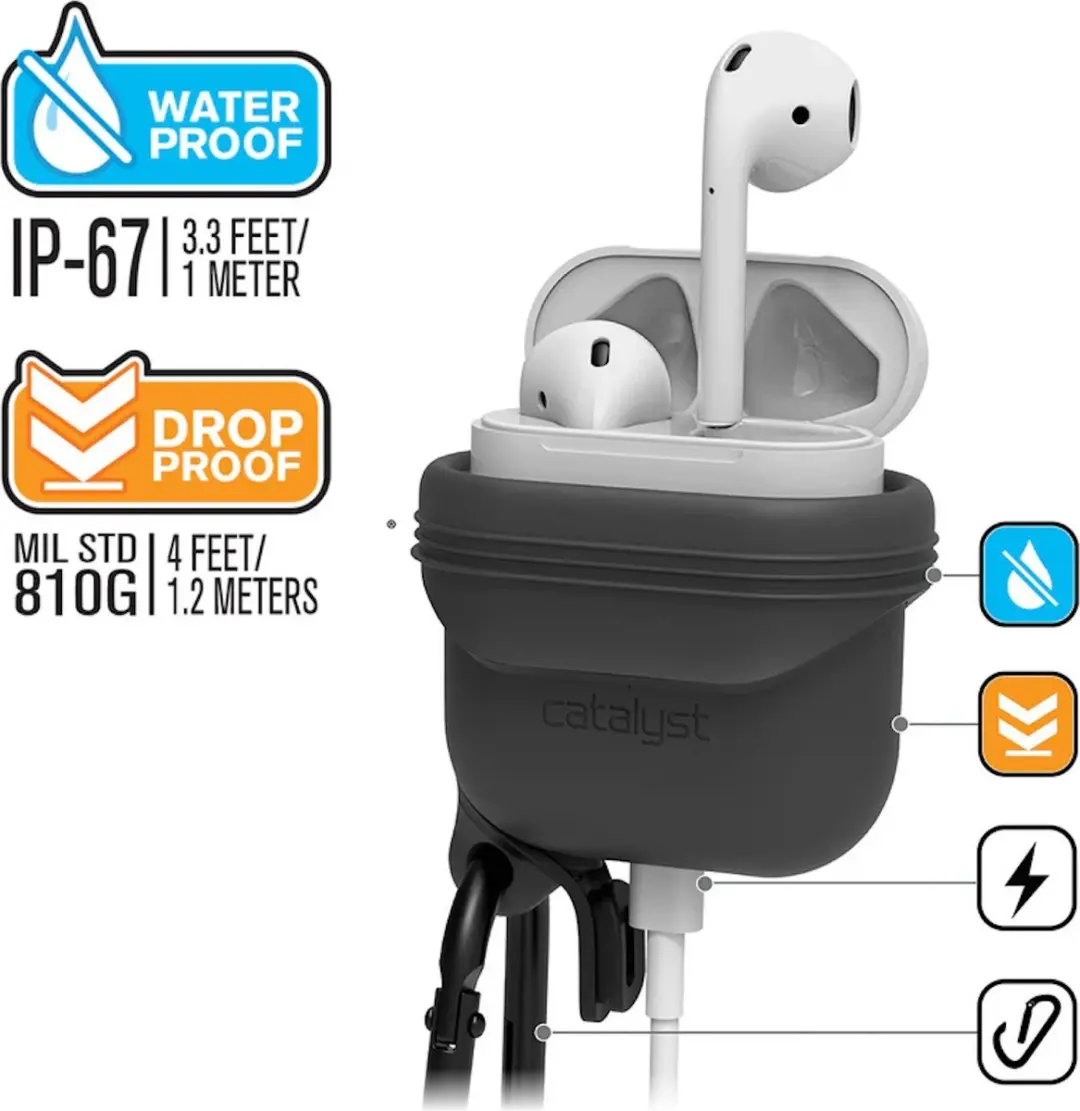 Catalyst Waterproof Case Apple AirPods Army Green - CATAPDGRN - afbeelding 4 van 6