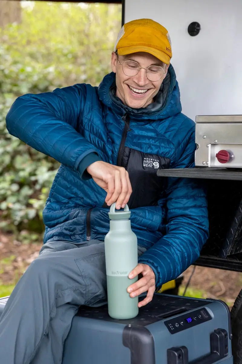 Klean Kanteen Rise Classic Insulated 592ml - Arch Loop Cap Iceberg- Geïsoleerde waterfles