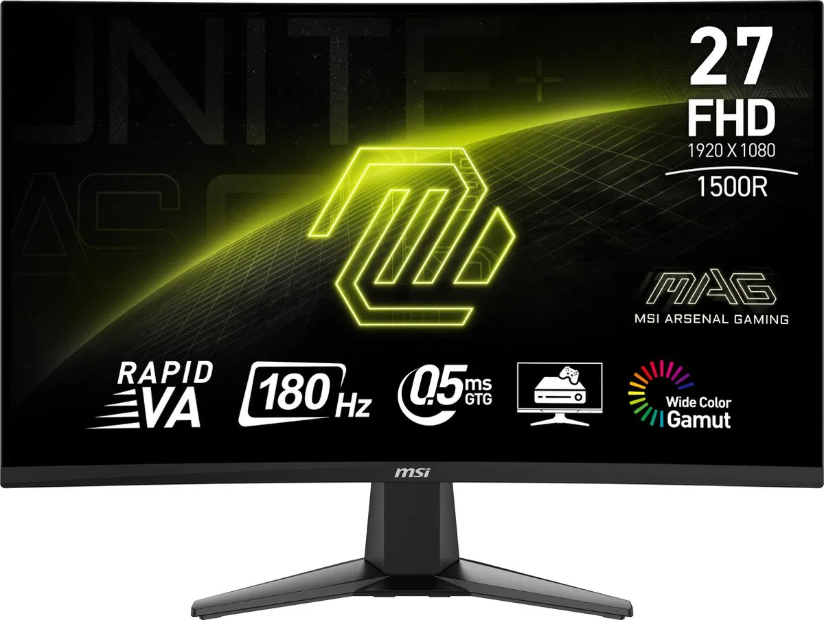 MSI MAG 27C6F Curved Gaming Monitor 27" - 180Hz
