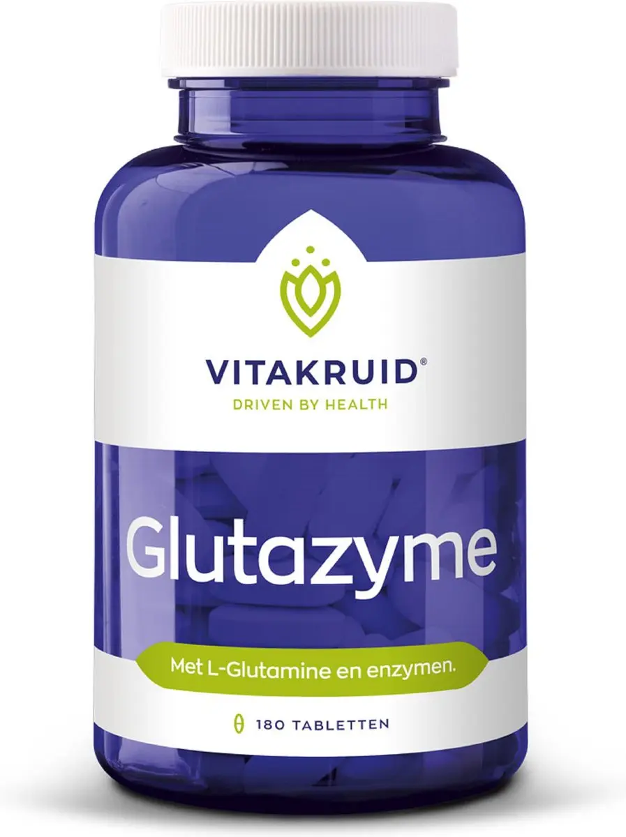 Vitakruid Glutazyme Spijsverteringsenzymen 180 Tabletten