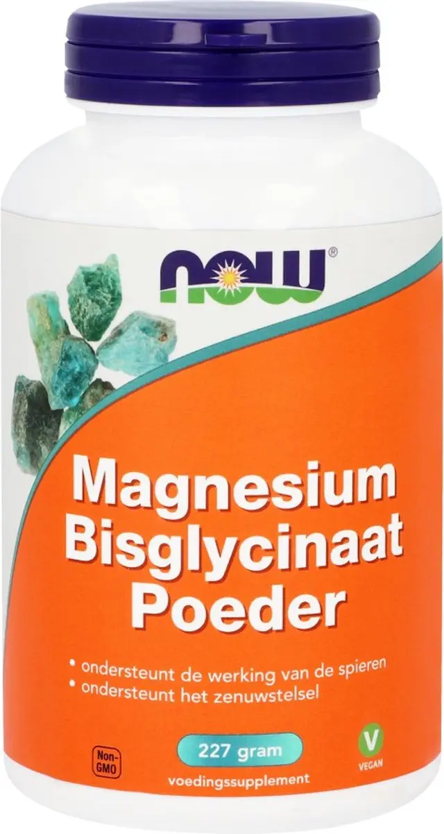 Now Foods Magnesium Bisglycinaat Poeder 227g