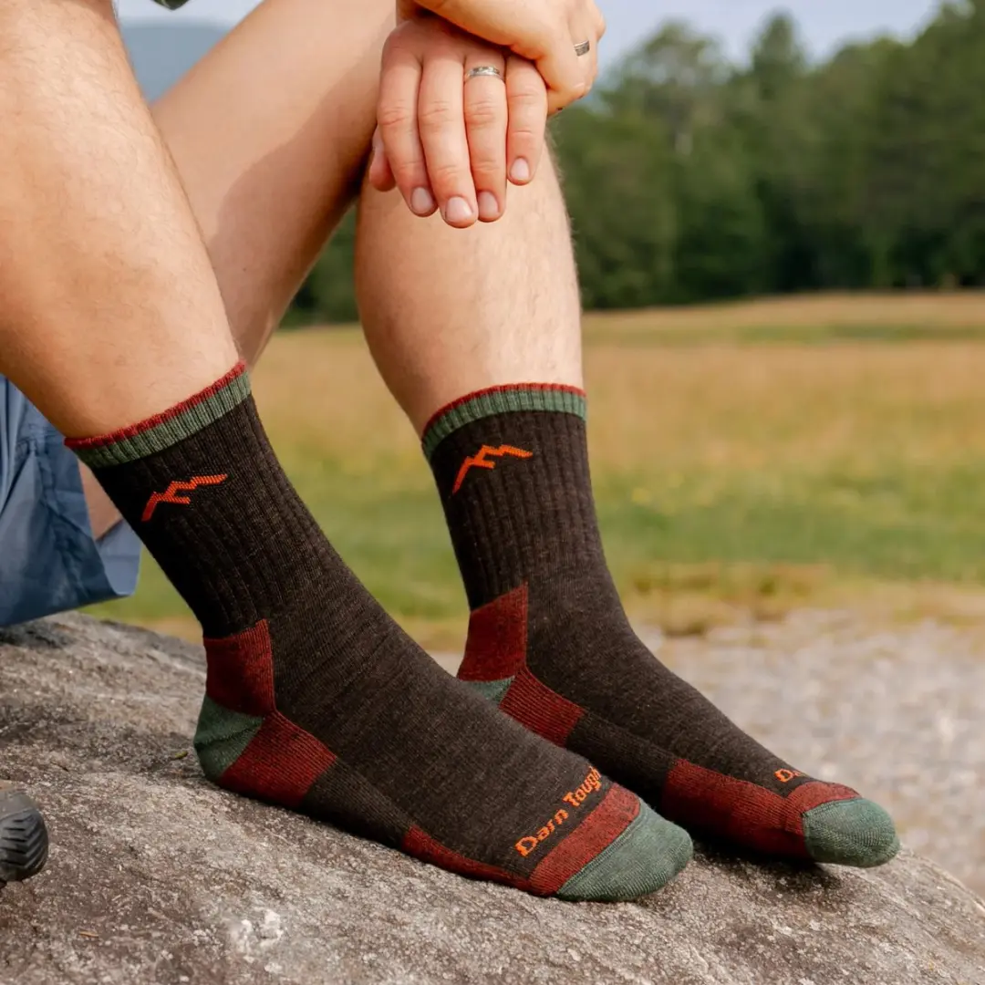 Darn Tough Hiker Micro Crew Midweight Merinowol Sokken - Light Denim - afbeelding 5 van 6