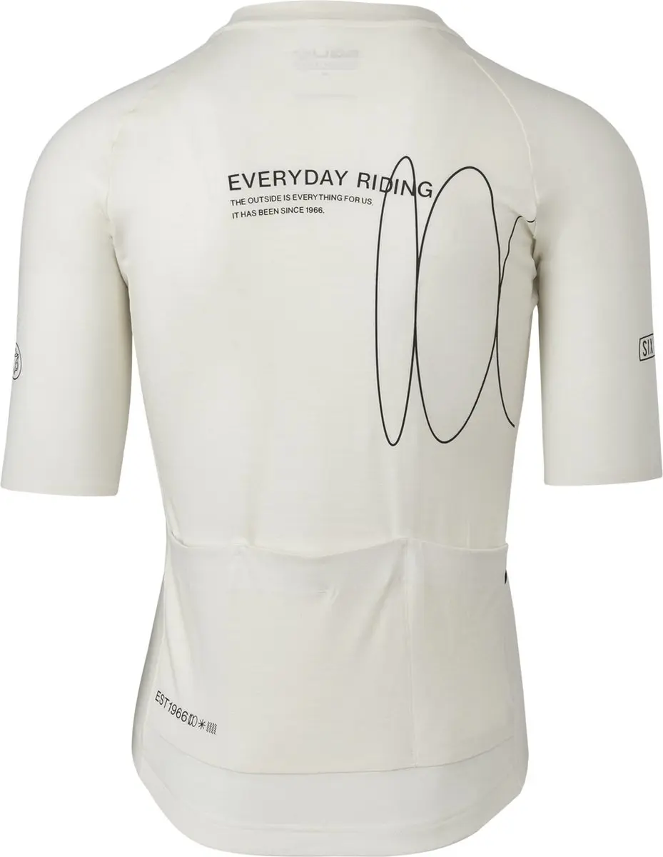 AGU Merino Fietsshirt SIX6 Heren - XL - Gebroken wit - afbeelding 6 van 6