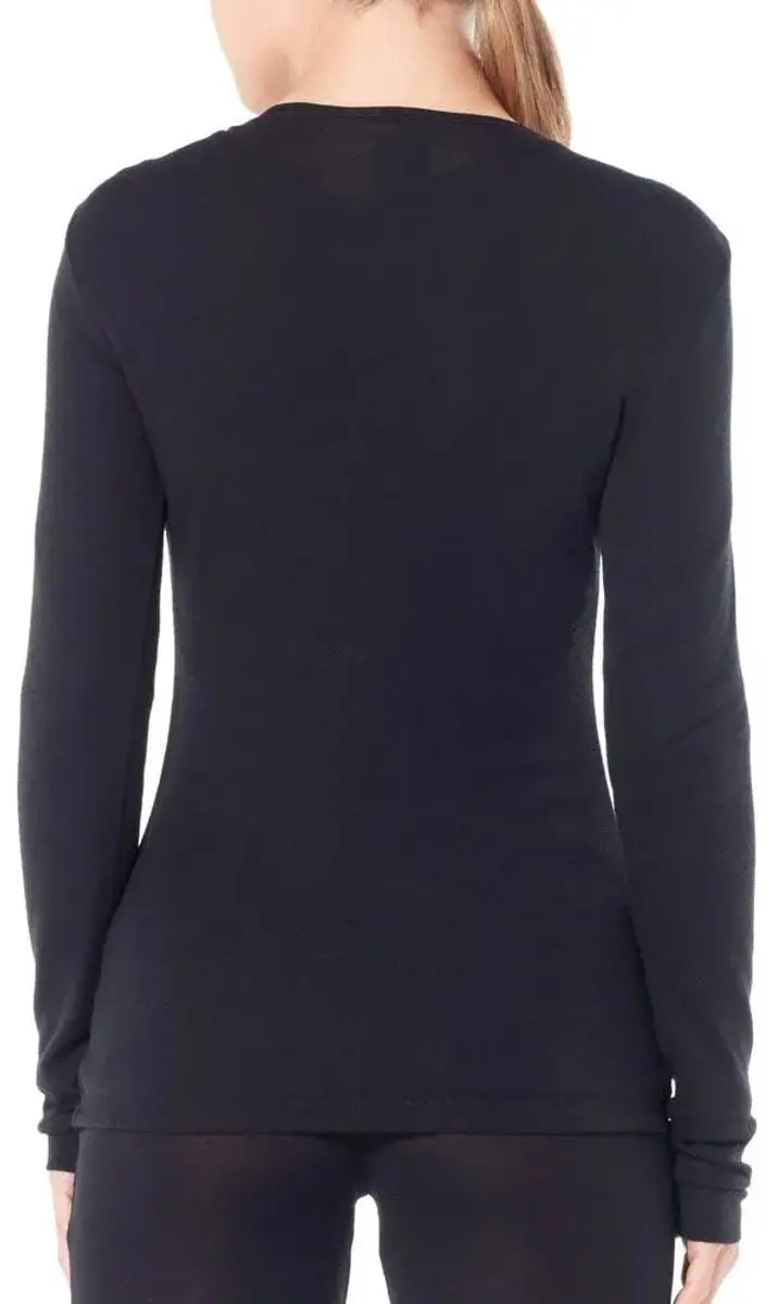Icebreaker 175 Everyday LS Crewe Dames Thermoshirt - XL - Zwart