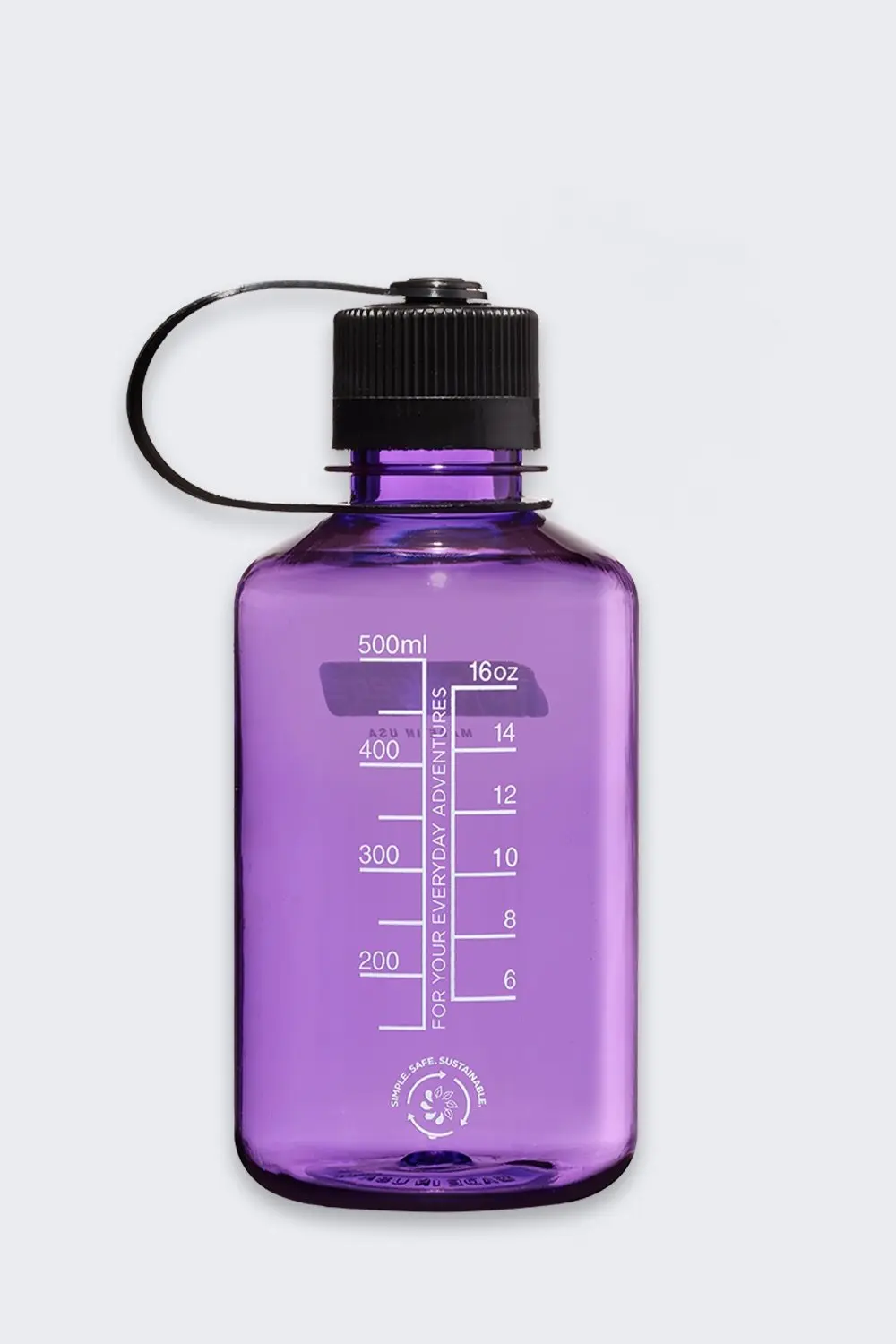 Nalgene Narrow Mouth N2021-1732 Drinkfles 500ml - Paars - afbeelding 2 van 3