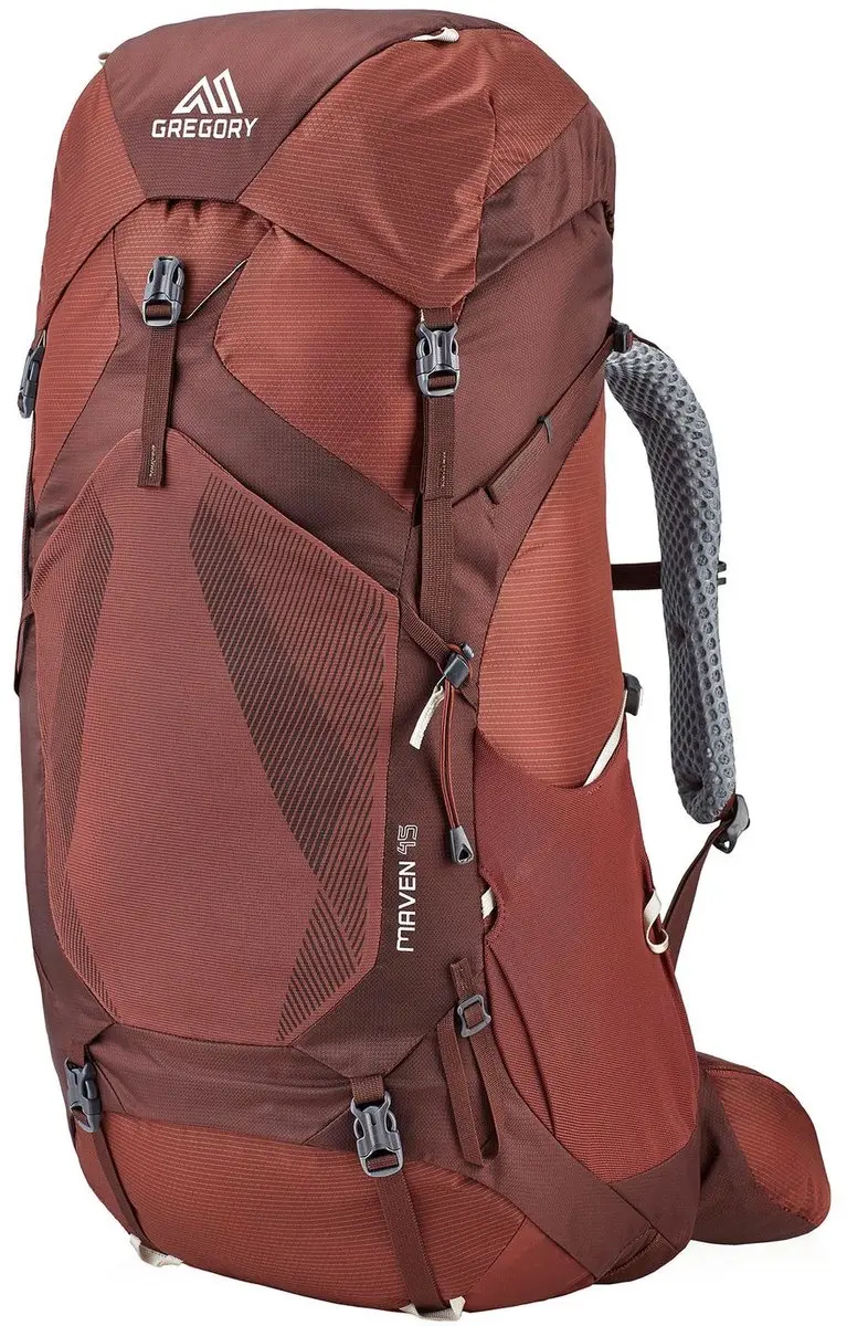 GREGORY trekkingrugzak rugzak Maven 45 Backpack Rosewood Red wijnrood