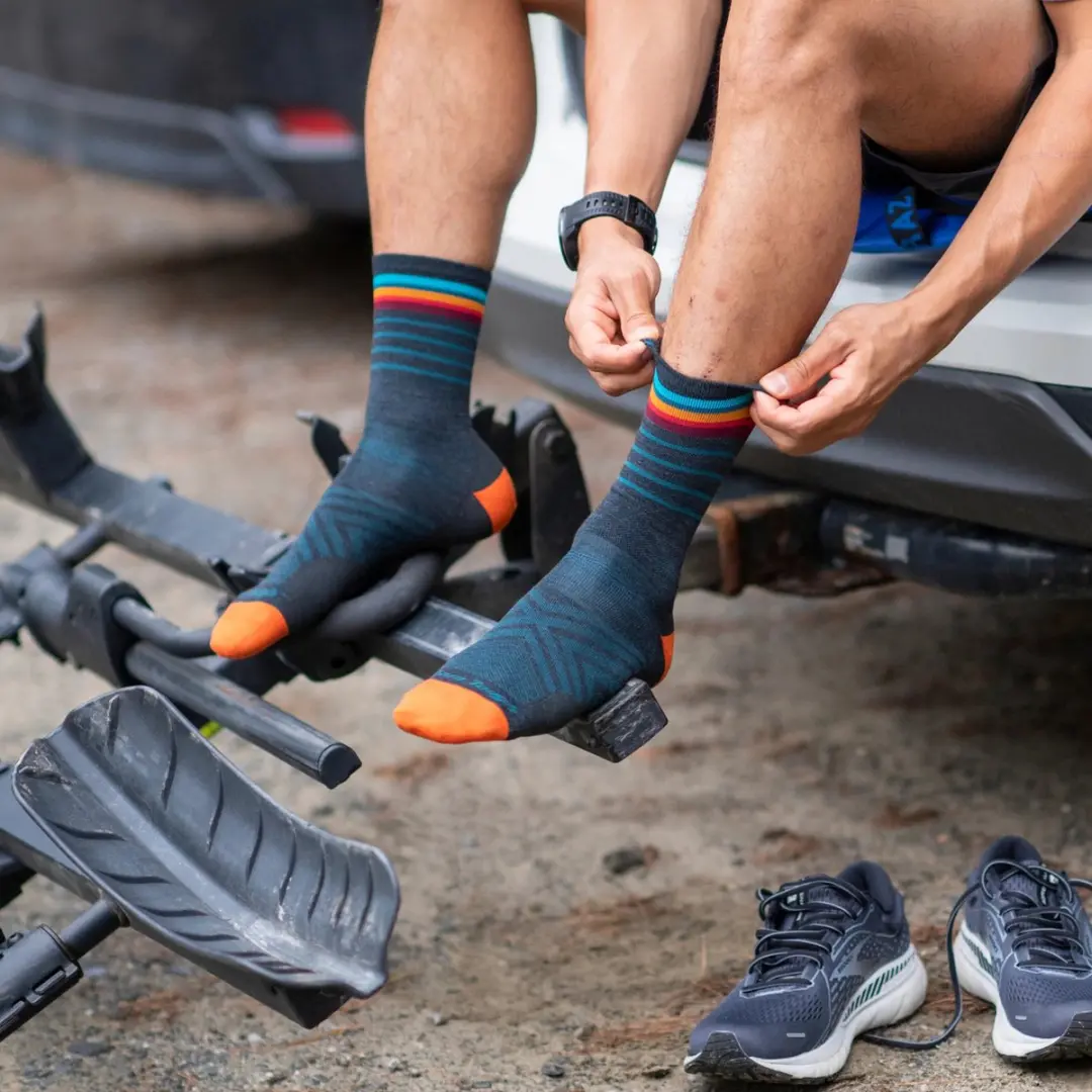 Darn Tough Stride Micro Crew Heren - Charcoal - afbeelding 2 van 6