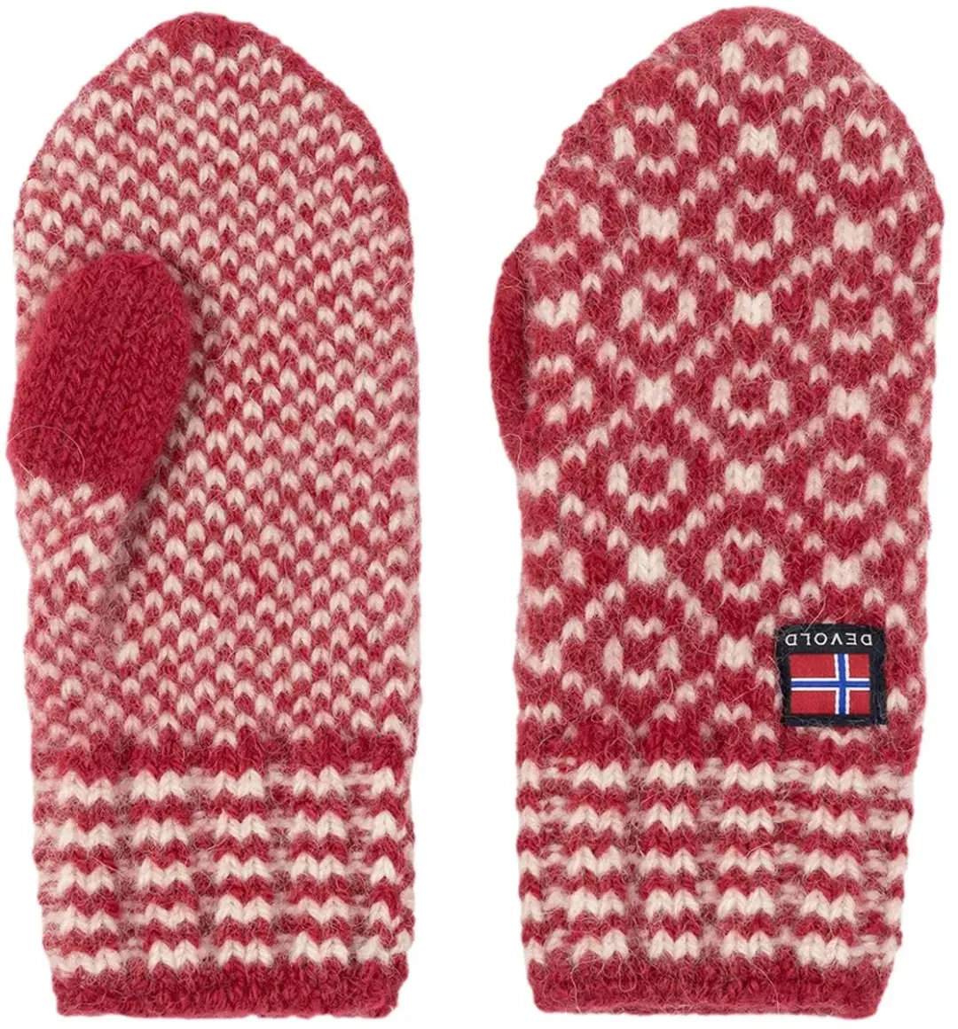 Devold Of Norway Svalbard Wool Handschoenen Rood M Man,Vrouw