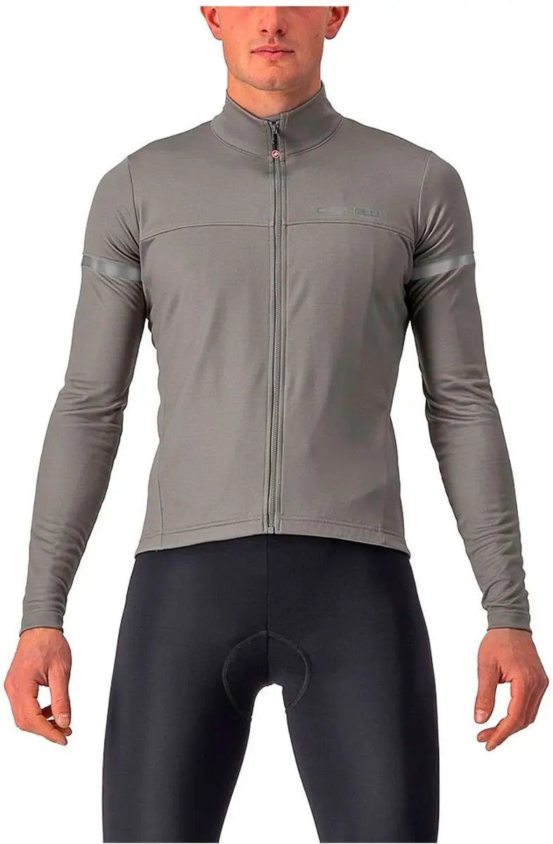 Castelli FONDO 2 Fietsshirt NICKEL GRAY/BLUE REFLEX