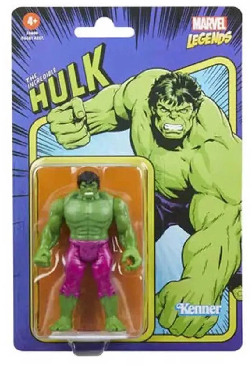 Marvel Legends Hulk F66995X2 Actiefiguur - 10 cm - Multicolor - afbeelding 2 van 4