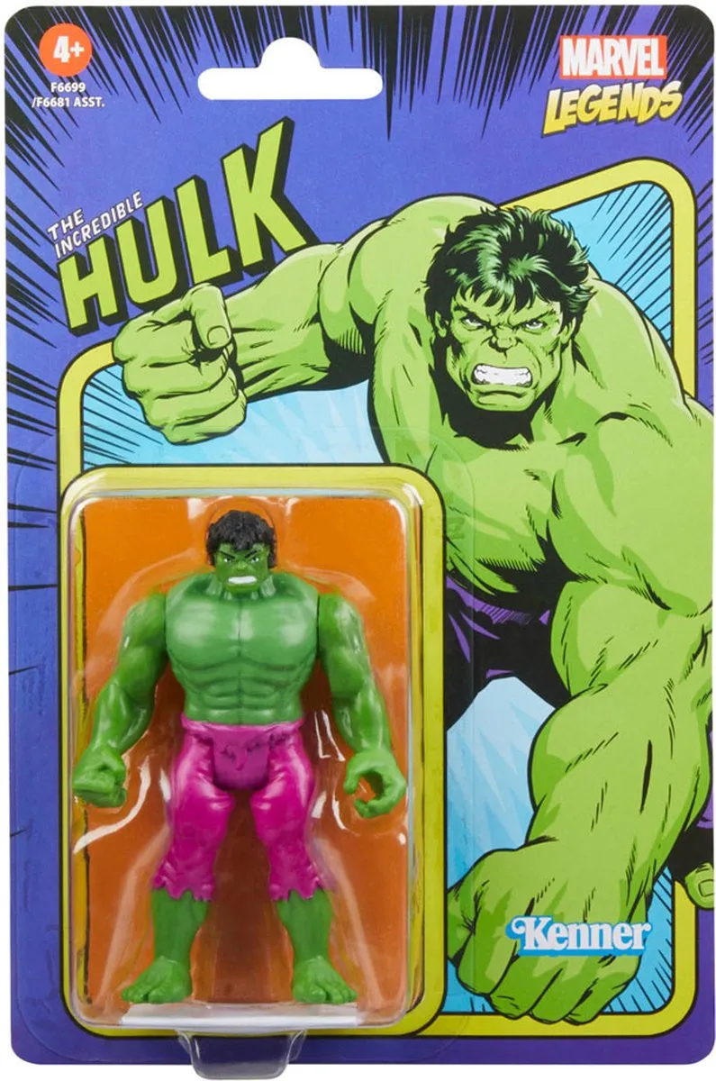 Marvel Legends Hulk F66995X2 Actiefiguur - 10 cm - Multicolor - afbeelding 3 van 4
