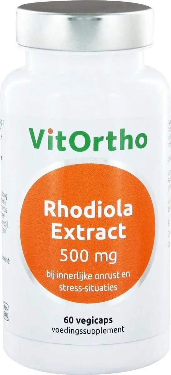 VitOrtho Rhodiola Extract 500mg - 60 Capsules - afbeelding 3 van 4