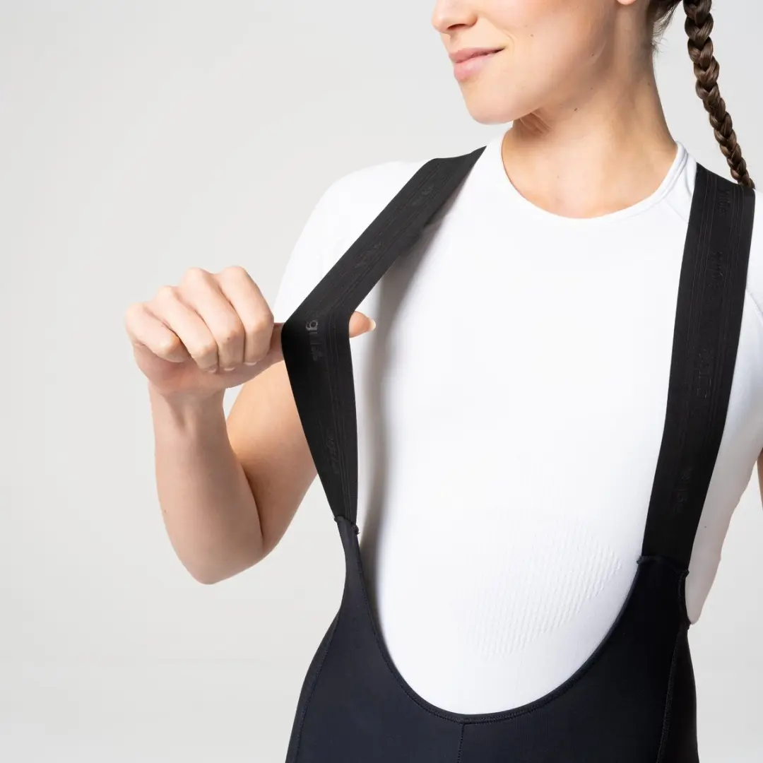 AGU Comfort Plus Bibtight Dames Fietsbroek M - Zwart - afbeelding 4 van 6