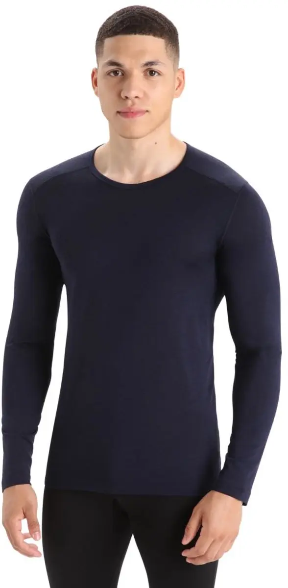 Icebreaker Men's Oasis Long Sleeve Crewe - M - Midnight Navy