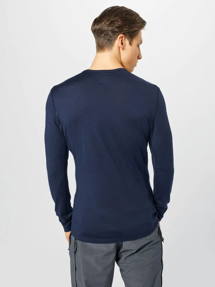 Icebreaker Men's Oasis Long Sleeve Crewe - M - Midnight Navy